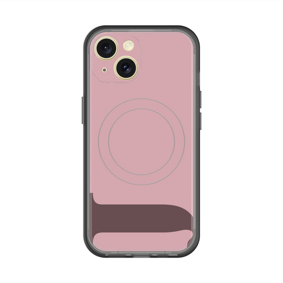 スリムプロテクションプレミアムケース with MagSafe［ オリジナル - initial color - J dusty pink ］