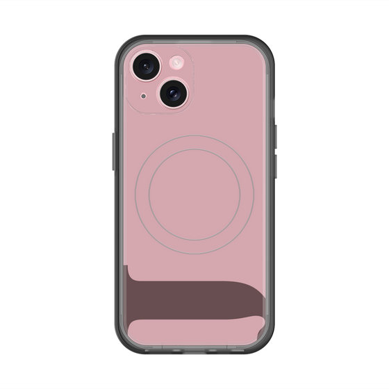 スリムプロテクションプレミアムケース with MagSafe［ オリジナル - initial color - J dusty pink ］