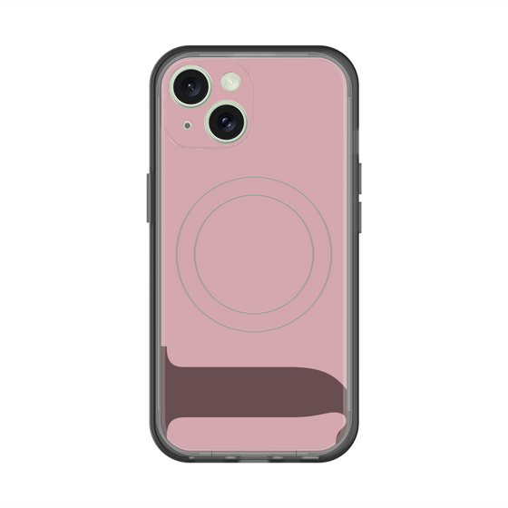 スリムプロテクションプレミアムケース with MagSafe［ オリジナル - initial color - J dusty pink ］