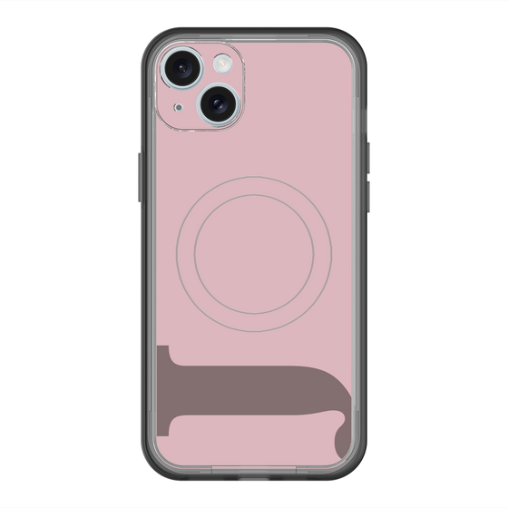 スリムプロテクションプレミアムケース with MagSafe［ オリジナル - initial color - J dusty pink ］