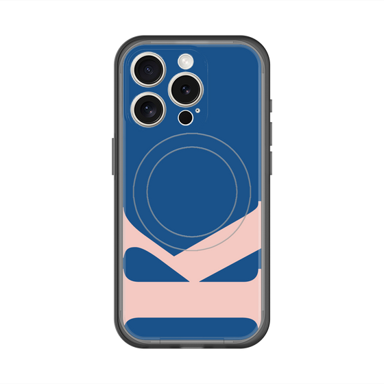 スリムプロテクションプレミアムケース with MagSafe［ オリジナル - initial color - K navy ］