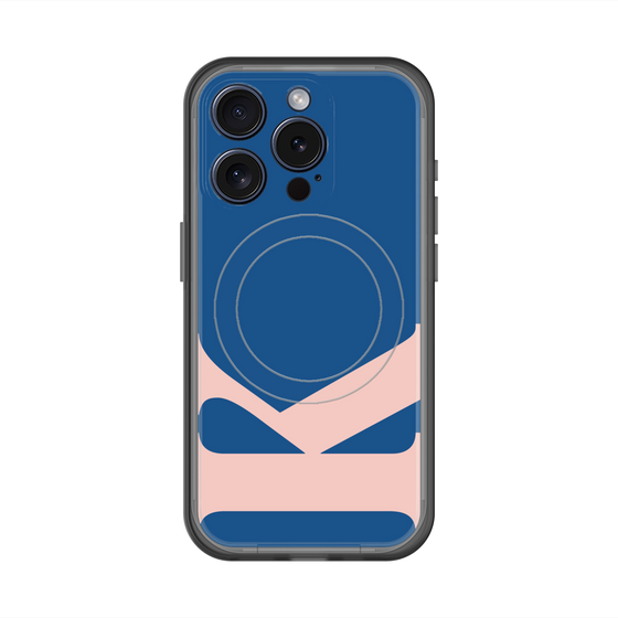スリムプロテクションプレミアムケース with MagSafe［ オリジナル - initial color - K navy ］
