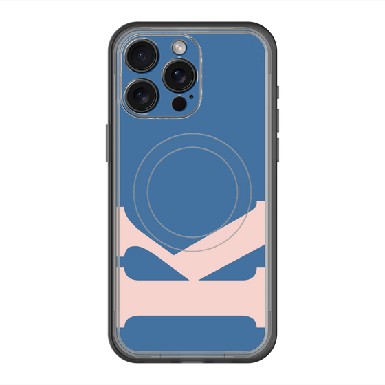 スリムプロテクションプレミアムケース with MagSafe［ オリジナル - initial color - K navy ］