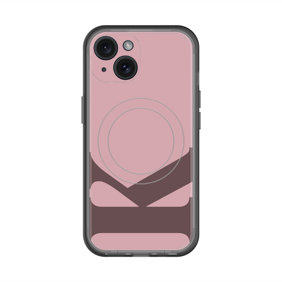 スリムプロテクションプレミアムケース with MagSafe［ オリジナル - initial color - K dusty pink ］