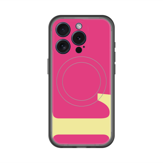スリムプロテクションプレミアムケース with MagSafe［ オリジナル - initial color - L pink ］
