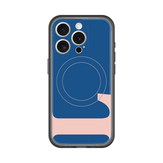 スリムプロテクションプレミアムケース with MagSafe［ オリジナル - initial color - L navy ］