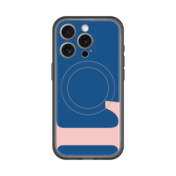 スリムプロテクションプレミアムケース with MagSafe［ オリジナル - initial color - L navy ］