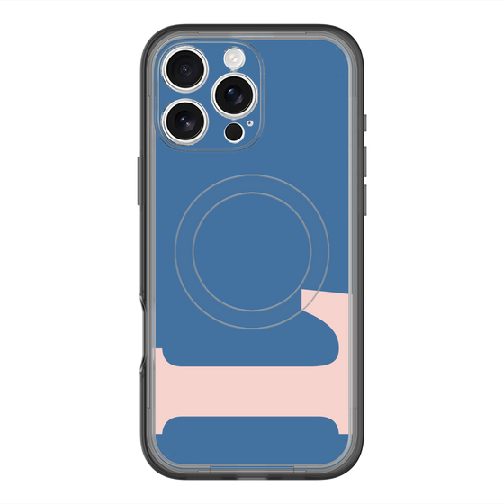 スリムプロテクションプレミアムケース with MagSafe［ オリジナル - initial color - L navy ］