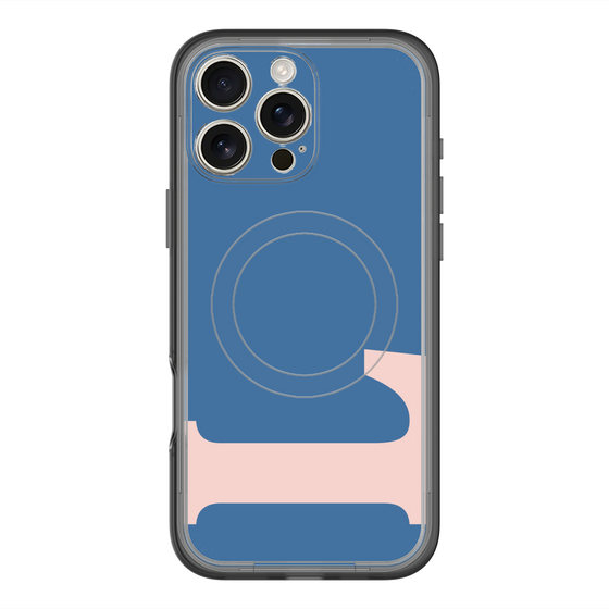 スリムプロテクションプレミアムケース with MagSafe［ オリジナル - initial color - L navy ］