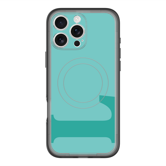 スリムプロテクションプレミアムケース with MagSafe［ オリジナル - initial color - L light green ］