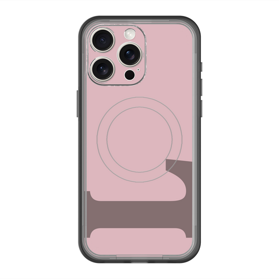 スリムプロテクションプレミアムケース with MagSafe［ オリジナル - initial color - L dusty pink ］