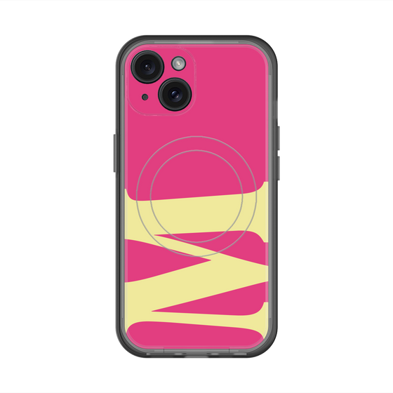 スリムプロテクションプレミアムケース with MagSafe［ オリジナル - initial color - M pink ］