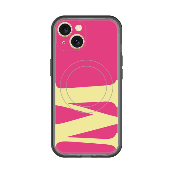 スリムプロテクションプレミアムケース with MagSafe［ オリジナル - initial color - M pink ］