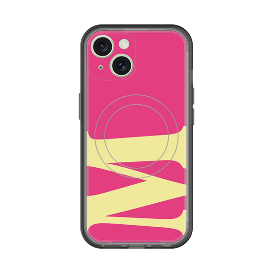 スリムプロテクションプレミアムケース with MagSafe［ オリジナル - initial color - M pink ］