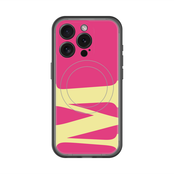 スリムプロテクションプレミアムケース with MagSafe［ オリジナル - initial color - M pink ］