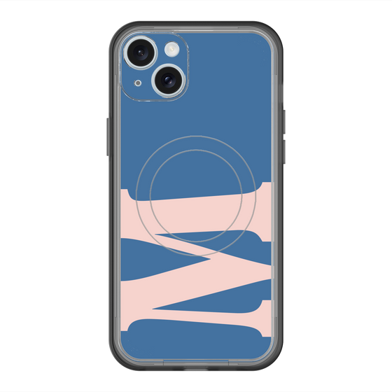 スリムプロテクションプレミアムケース with MagSafe［ オリジナル - initial color - M navy ］