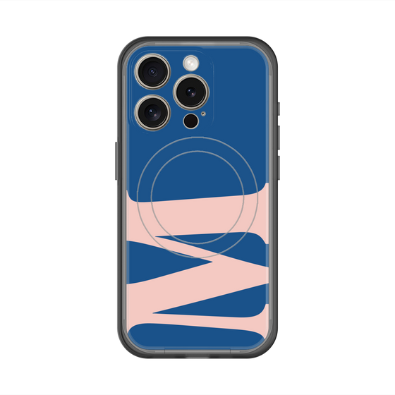 スリムプロテクションプレミアムケース with MagSafe［ オリジナル - initial color - M navy ］