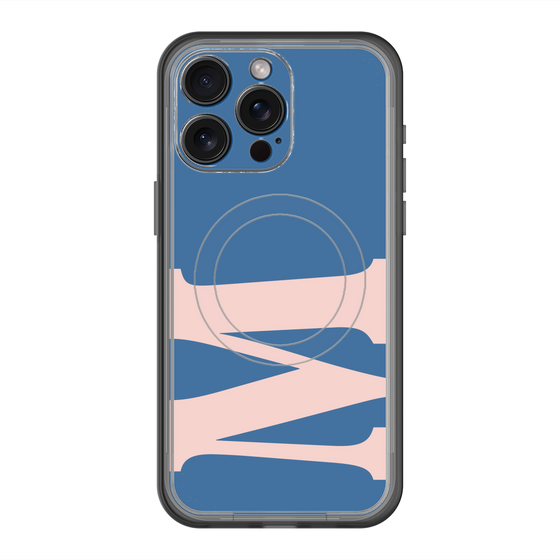 スリムプロテクションプレミアムケース with MagSafe［ オリジナル - initial color - M navy ］
