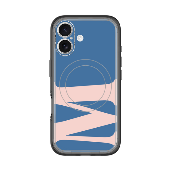 スリムプロテクションプレミアムケース with MagSafe［ オリジナル - initial color - M navy ］