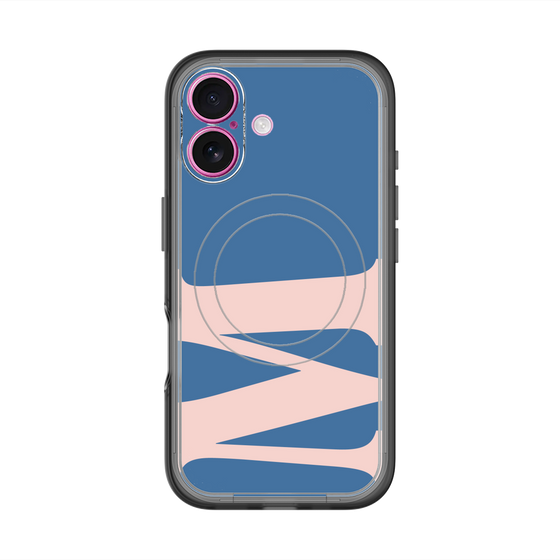スリムプロテクションプレミアムケース with MagSafe［ オリジナル - initial color - M navy ］