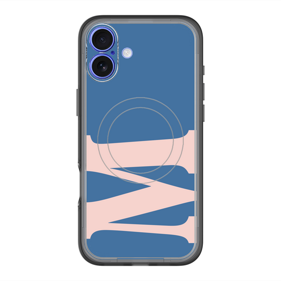 スリムプロテクションプレミアムケース with MagSafe［ オリジナル - initial color - M navy ］