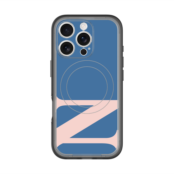 スリムプロテクションプレミアムケース with MagSafe［ オリジナル - initial color - N navy ］