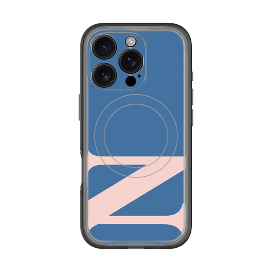 スリムプロテクションプレミアムケース with MagSafe［ オリジナル - initial color - N navy ］