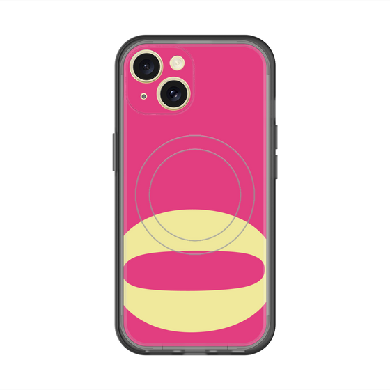 スリムプロテクションプレミアムケース with MagSafe［ オリジナル - initial color - O pink ］