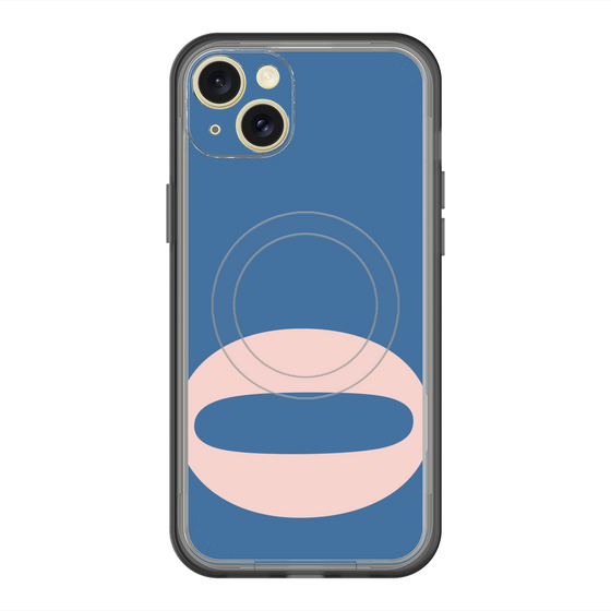 スリムプロテクションプレミアムケース with MagSafe［ オリジナル - initial color - O navy ］