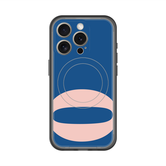 スリムプロテクションプレミアムケース with MagSafe［ オリジナル - initial color - O navy ］