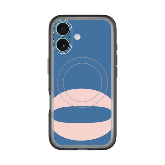 スリムプロテクションプレミアムケース with MagSafe［ オリジナル - initial color - O navy ］