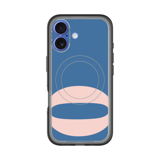 スリムプロテクションプレミアムケース with MagSafe［ オリジナル - initial color - O navy ］