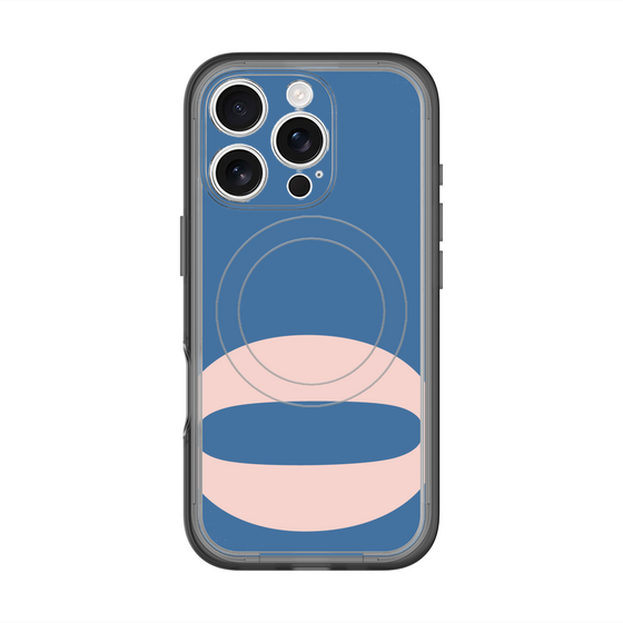 スリムプロテクションプレミアムケース with MagSafe［ オリジナル - initial color - O navy ］