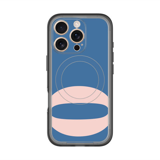 スリムプロテクションプレミアムケース with MagSafe［ オリジナル - initial color - O navy ］
