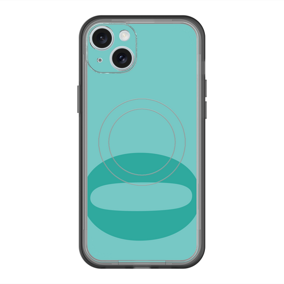 スリムプロテクションプレミアムケース with MagSafe［ オリジナル - initial color - O light green ］