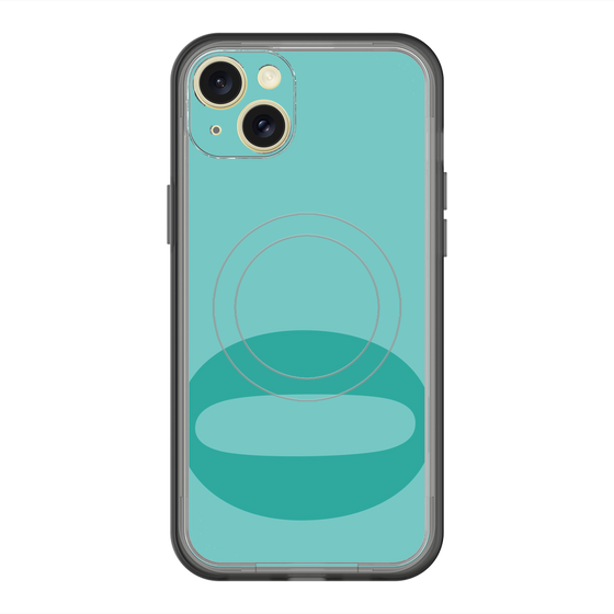 スリムプロテクションプレミアムケース with MagSafe［ オリジナル - initial color - O light green ］