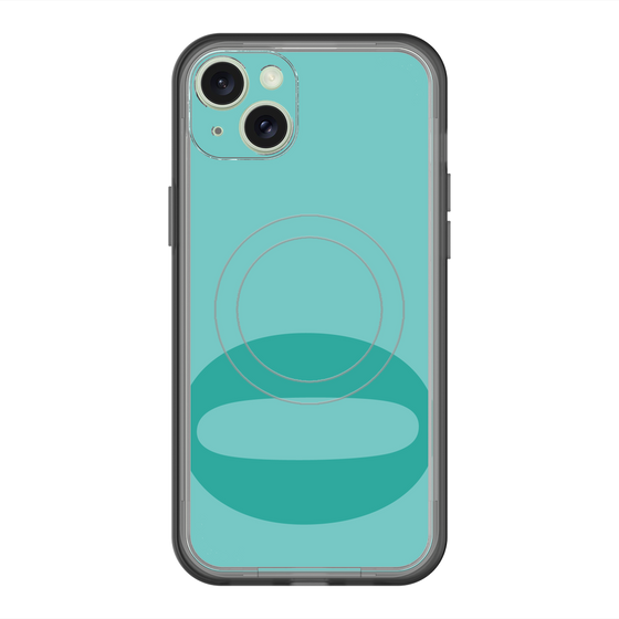スリムプロテクションプレミアムケース with MagSafe［ オリジナル - initial color - O light green ］