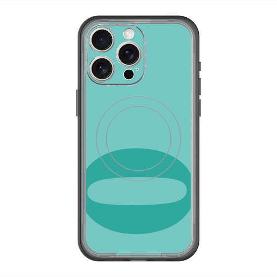 スリムプロテクションプレミアムケース with MagSafe［ オリジナル - initial color - O light green ］