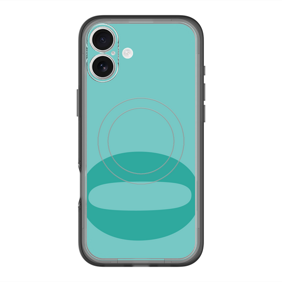 スリムプロテクションプレミアムケース with MagSafe［ オリジナル - initial color - O light green ］
