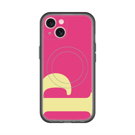 スリムプロテクションプレミアムケース with MagSafe［ オリジナル - initial color - P pink ］