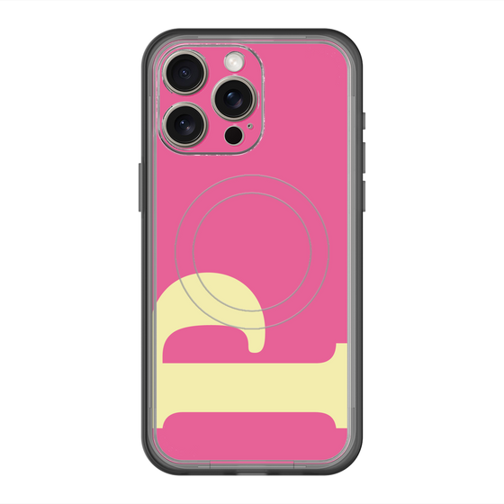 スリムプロテクションプレミアムケース with MagSafe［ オリジナル - initial color - P pink ］