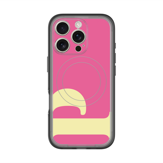 スリムプロテクションプレミアムケース with MagSafe［ オリジナル - initial color - P pink ］