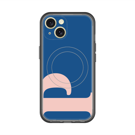 スリムプロテクションプレミアムケース with MagSafe［ オリジナル - initial color - P navy ］