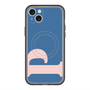 スリムプロテクションプレミアムケース with MagSafe［ オリジナル - initial color - P navy ］