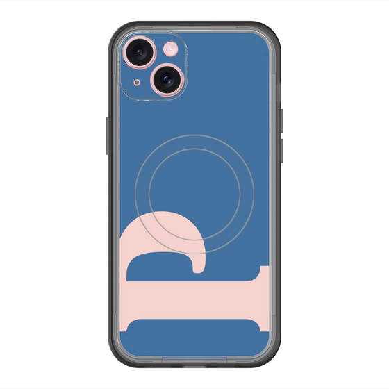 スリムプロテクションプレミアムケース with MagSafe［ オリジナル - initial color - P navy ］