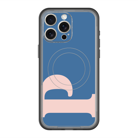 スリムプロテクションプレミアムケース with MagSafe［ オリジナル - initial color - P navy ］