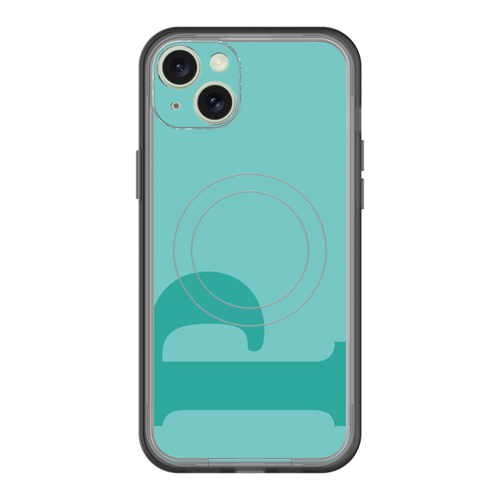スリムプロテクションプレミアムケース with MagSafe［ オリジナル - initial color - P light green ］