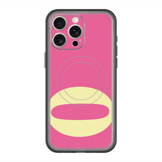 スリムプロテクションプレミアムケース with MagSafe［ オリジナル - initial color - Q pink ］