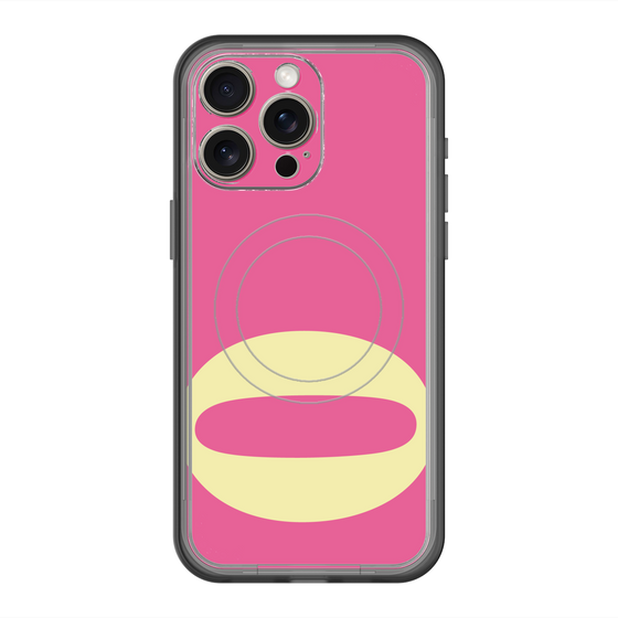 スリムプロテクションプレミアムケース with MagSafe［ オリジナル - initial color - Q pink ］