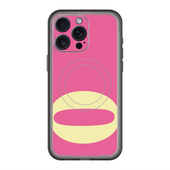 スリムプロテクションプレミアムケース with MagSafe［ オリジナル - initial color - Q pink ］